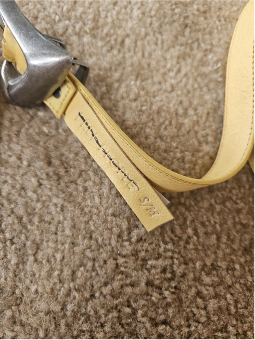 Free People Women's Billie Leather Belt in Honey Size Small/Medium NEW - Picture 8 of 8